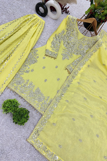 Baby Pink Embroidered Gharara Suit Set – Ready-to-Wear Collection